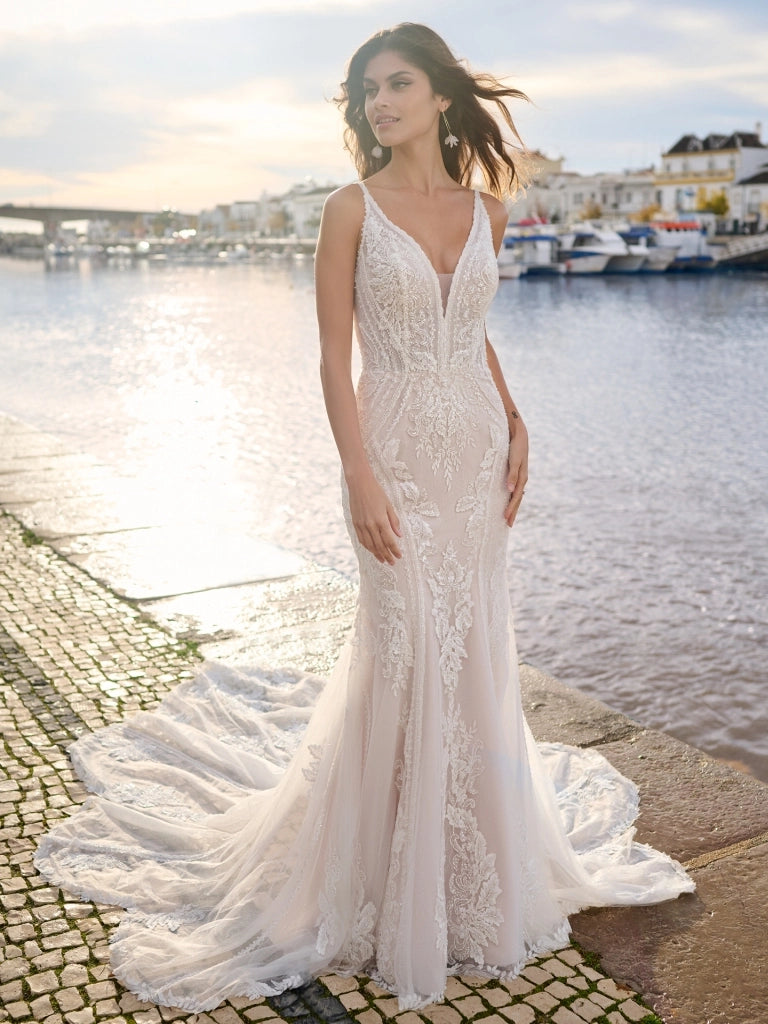 fit and flare wedding dresses